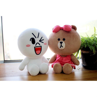 【LINE FRIENDS】造型娃娃 12吋 熊美饅頭人熊大麗莎 收藏驚喜禮物有趣送禮