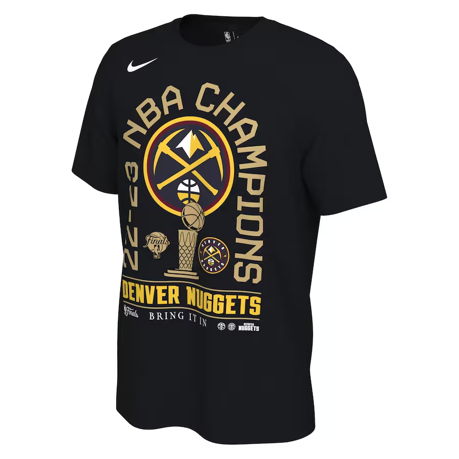 2023 NBA Finals 總冠軍 丹佛 金塊隊 Denver Nuggets Nike 總冠軍 T恤