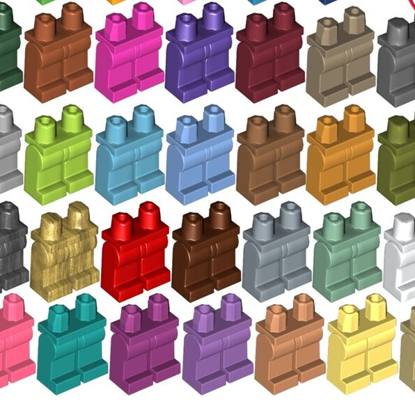 &lt;樂高人偶小舖&gt;正版LEGO 素色 腳 黑 白 紅 藍 灰 73200/88584 LEG MINIFIG 970c00