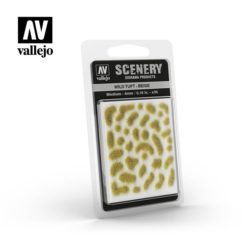【奧丁模型】Acrylicos Vallejo 地形佈景：SC408 米色草叢 4mm