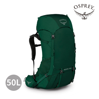 【Osprey】男款 Rook 50L 透氣登山背包(野鴨綠)-健行包/登山背包/後背包 |OSBB2MBF2646-F