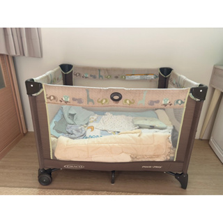 義大利GRACO 多功能嬰兒床，遊戲床（可兩段式調節高度）