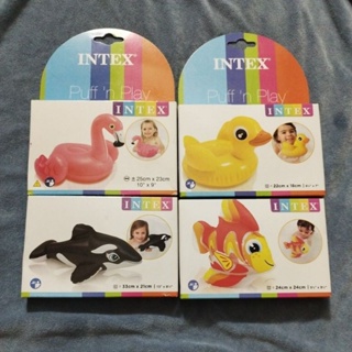 INTEX 兒童 動物 充氣玩具 鯨魚 黃色小鴨 魚 紅鶴 小鴨 海洋 魚類 漂浮 充氣 玩具 飄浮 玩水 洗澡 玩具