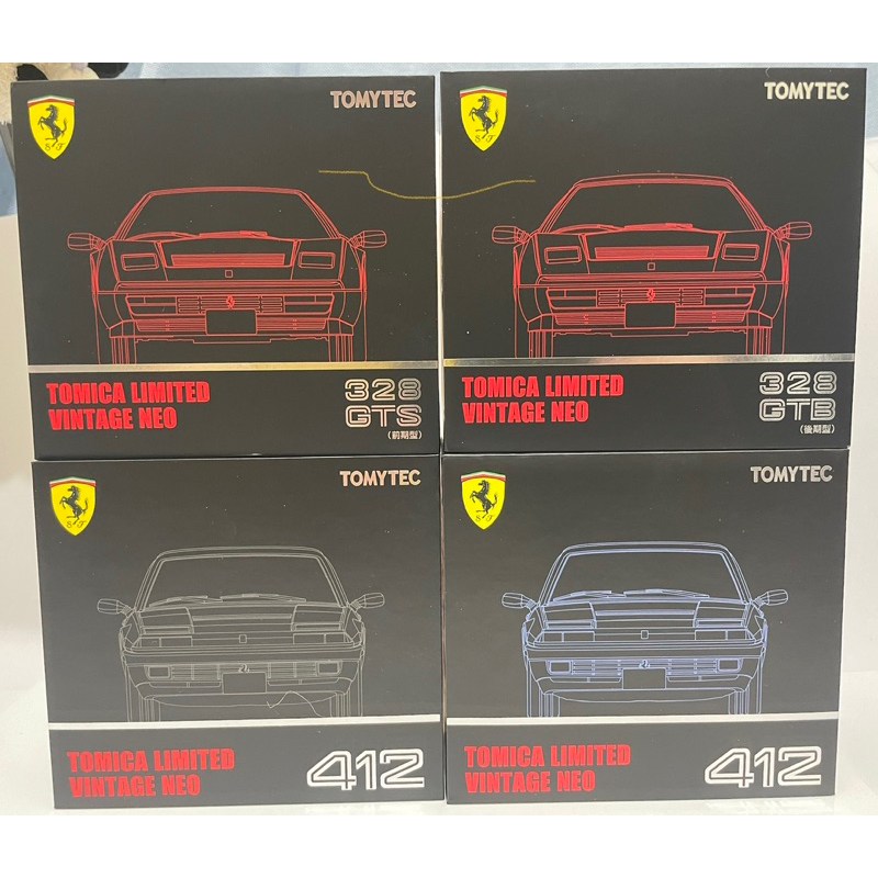 Tomica Tomytec Limited Vintage Neo-Ferrari 328 &amp; 412