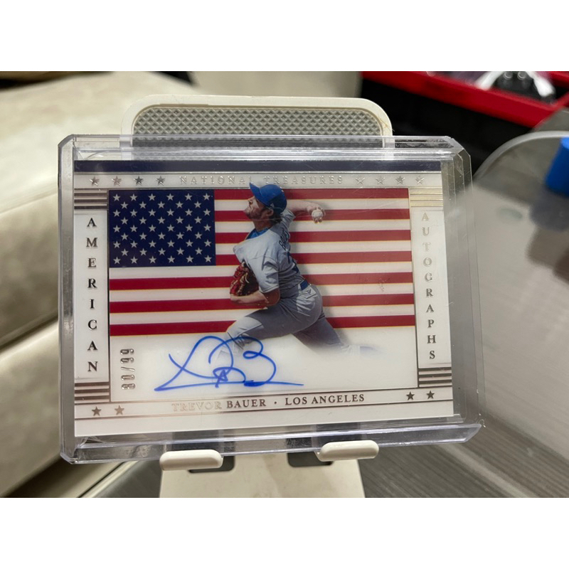 Panini 大國寶 Trevor Bauer 親筆簽名卡 卡面簽 80/99