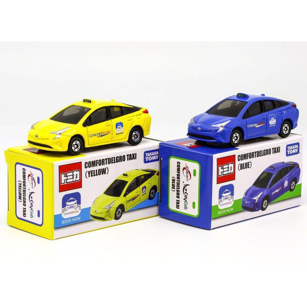 Tomica 亞洲限定👍👍👍新加坡TAXI，計程車，COMFORTDELGRO TAXI  藍色加黃色合售