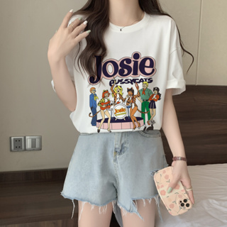 雅麗安娜 短袖上衣 T恤 上衣S-3XL韓系時尚夏季中長款個性印花短袖上衣MB047-23289.