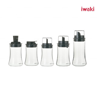 [FMD][現貨] 日本 iwaki 巖城 耐熱玻璃調味料罐 鹽罐 油醋瓶 醬油瓶 香料罐 側口醬油罐