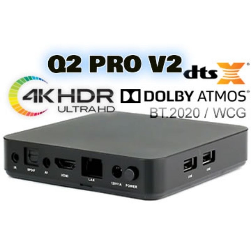 [卡巴熊] Q2PRO V2 支援4K, HDR, ATMOS, 外接硬碟播放，支援ISO檔，外掛字幕，線上自動搜尋字幕