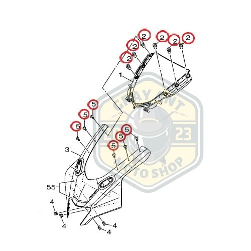 &lt;灰螞蟻&gt; R15 V4 R15M 風鏡螺絲 風鏡配件 原廠YAMAHA零件