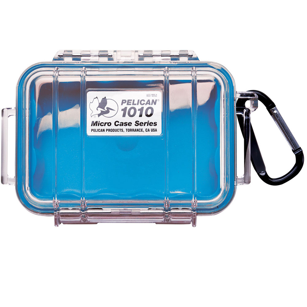 PELICAN 1040 微型防水氣密箱 透明 藍
