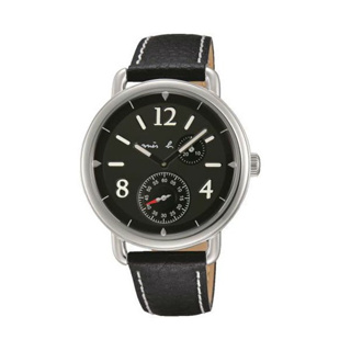 【agnès b.】法國文青簡約小秒針皮帶腕錶 VD73-KV10D 40mm 現代鐘錶 SK016
