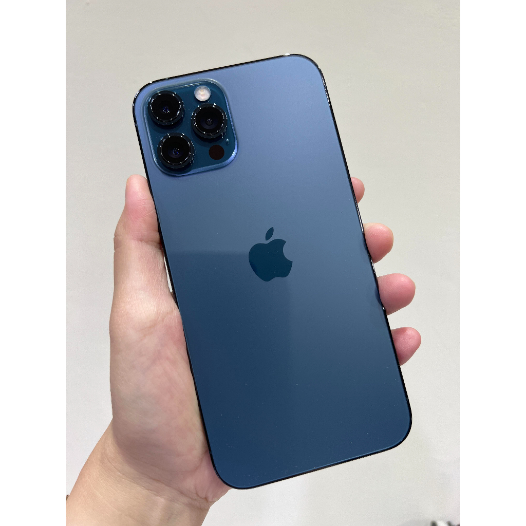 （自取更優惠）iPhone 12 ProMax 太平洋藍 128G 外觀9.7成新 功能正常 電池健康度87%