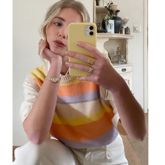 免運台灣現貨 holdit iPhone 12 Mini 檸檬汽水色特殊液態矽膠手機殼 瑞典手機配件品牌超薄設計彩色原廠