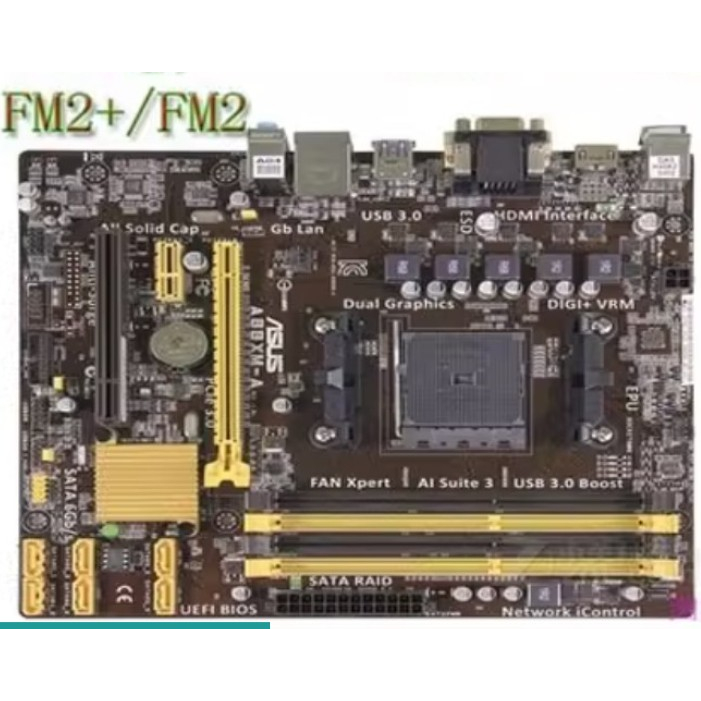 FM2+主機板-華碩 A88XM-A DDR3雙通道/USB3.1 HDMI 會當機.無維修過