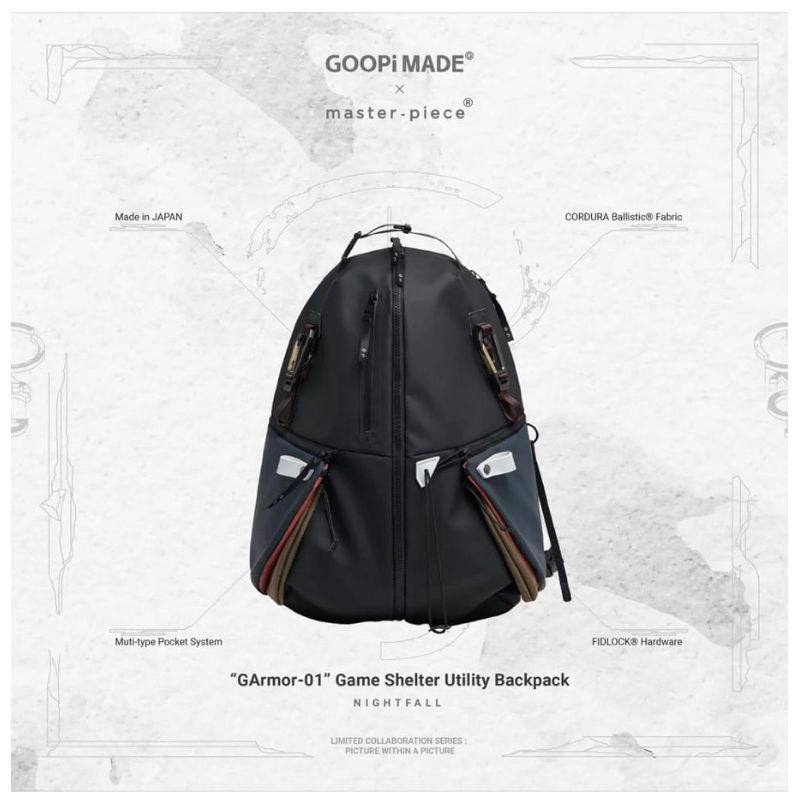 Goopi “GArmor-01” Game Shelter Utility Backpack master piece