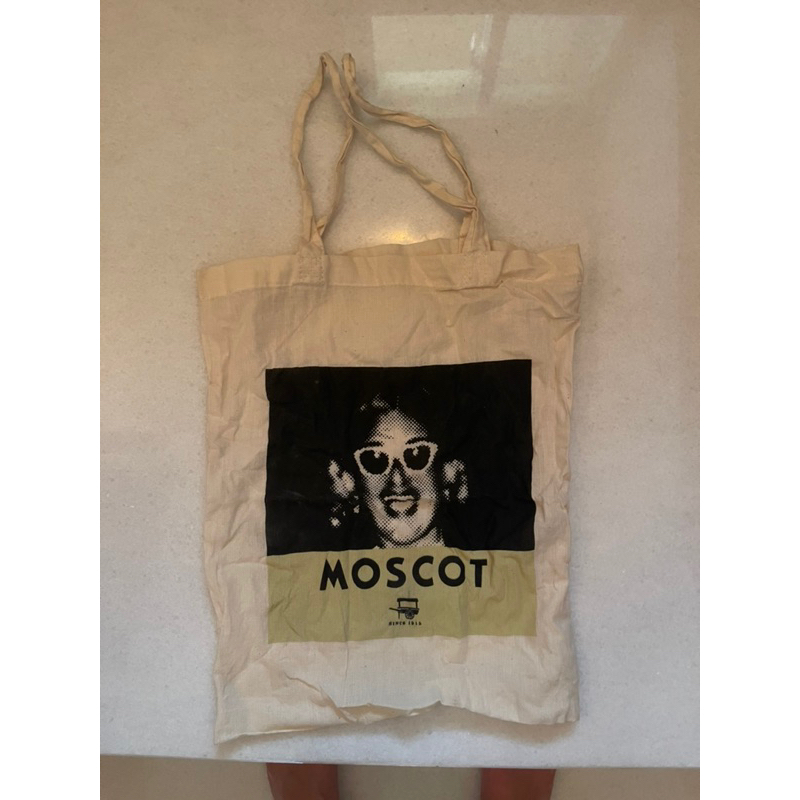 全新 Moscot 帆布袋 布袋 買菜袋 麻布袋 收納袋