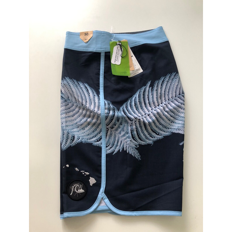 《現貨》QUIKSILVER 澳洲 男生 海灘褲（SURFSILK HI SCALLOP 19 衝浪褲 尺寸30-藍色）