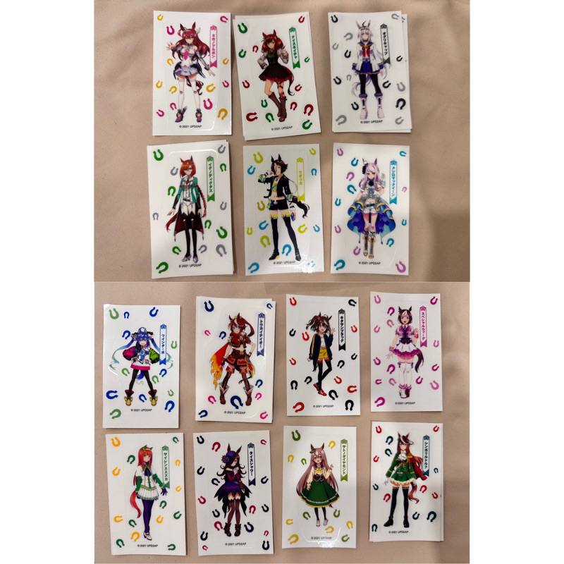 🍭Ruo🍭日版 賽馬娘 角色貼紙 米浴 詩歌劇 小北 小栗帽 雙渦輪 東海 鈴鹿 光鑽 魯道夫 美浦 麥昆 特別週