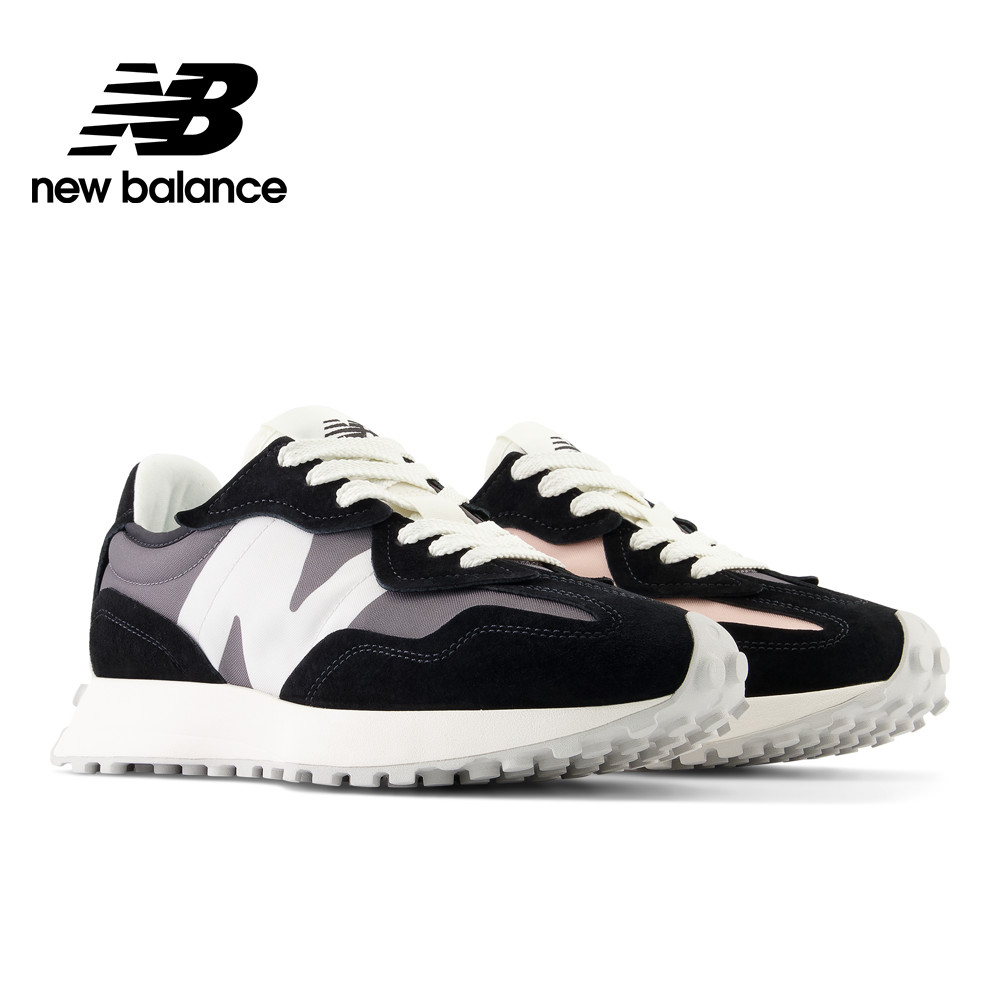 【New Balance】 NB 復古運動鞋_中性_鴛鴦黑粉_U327WEM-D楦 327 (蝦皮獨家款)