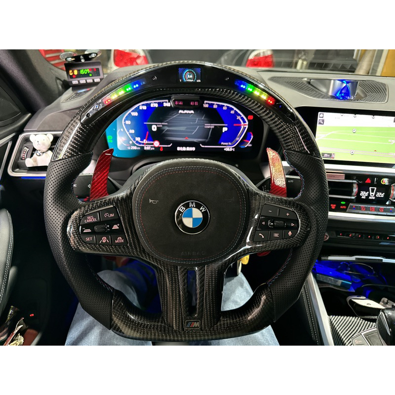 寶馬 BMW 新1系2系3系4系5系6系7系8系方向盤 LED轉速燈 超轉燈 碳纖維方向盤 賽道方向盤