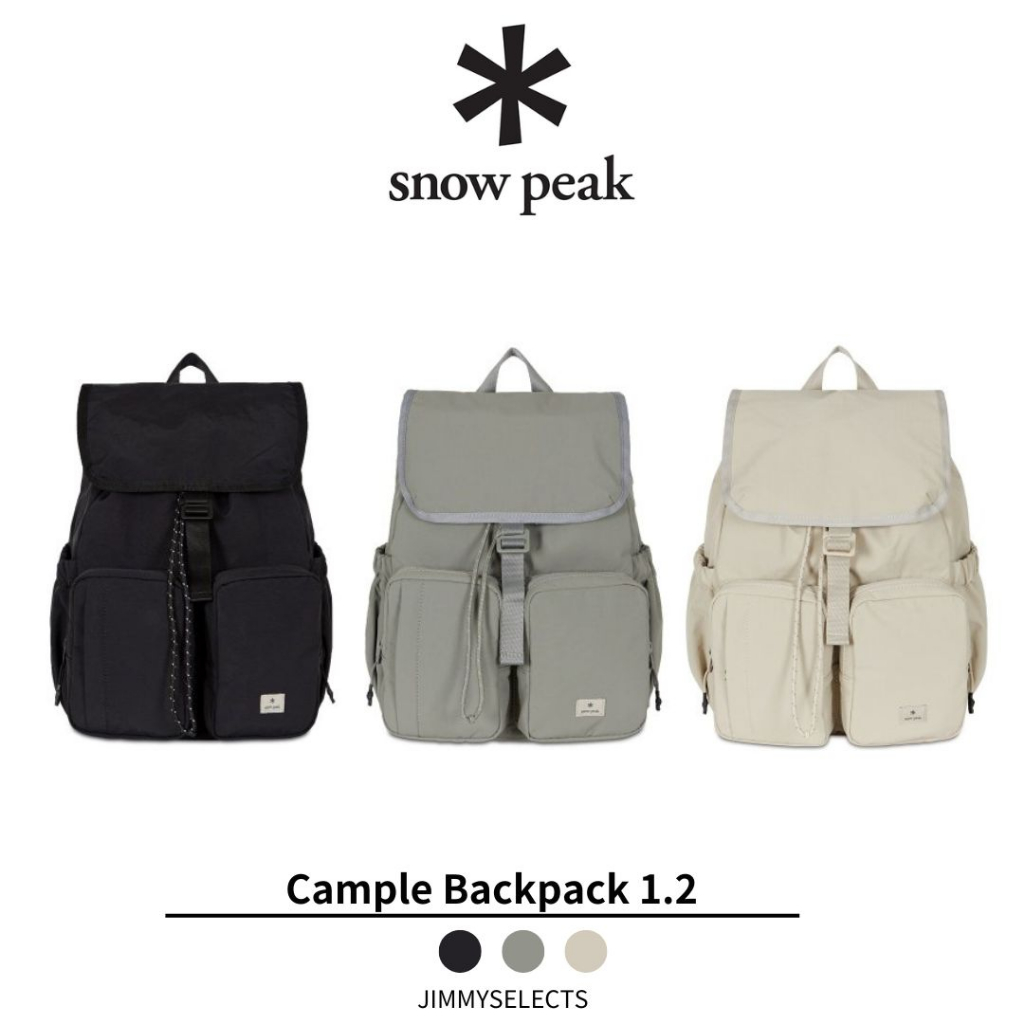 【吉米.tw】韓國代購 Snow Peak 雪諾必克 Cample Backpack 1.2 雙口袋 後背包 JUN
