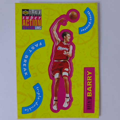 ~ Brent Barry ~NBA球星/布倫特·貝瑞 1996年UD.貼紙特殊卡