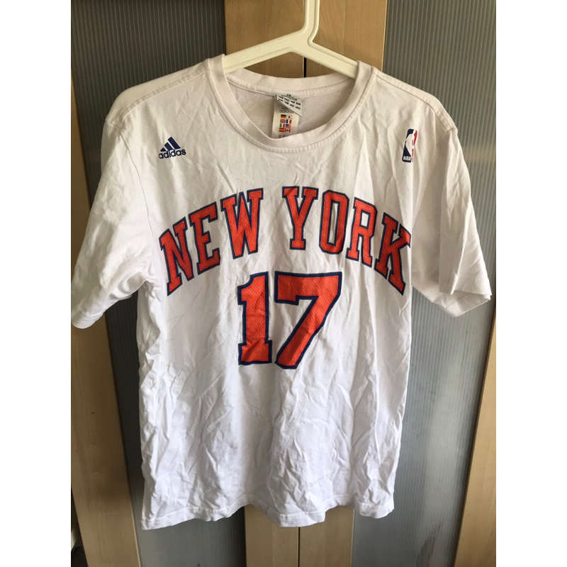 adidas 愛迪達 NBA 紐約尼克隊 林書豪 Jeremy Lin 短袖T恤 二手 請看描述