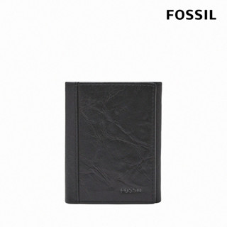 【FOSSIL 官方旗艦館】Neel 真皮多功能三折短夾 (兩色可選，禮盒組附鐵盒)