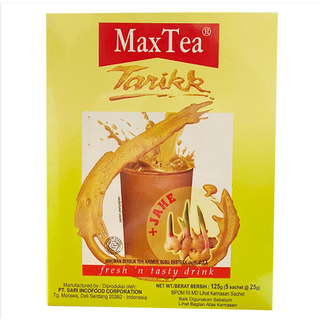 【印尼】MAX TEA 奶茶(薑汁風味)(5入/盒)【Trà Sữa Gừng】