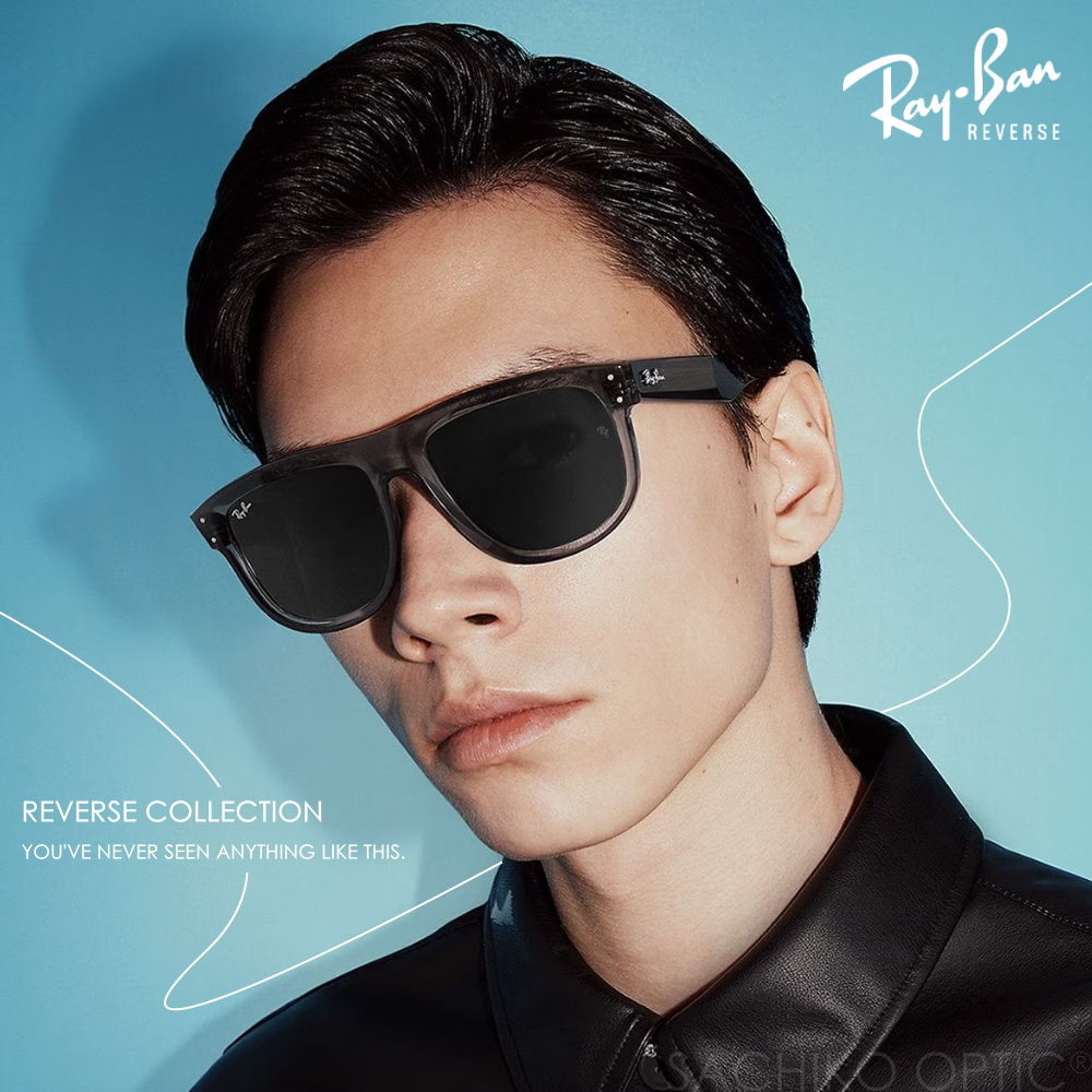 RayBan RBR0501S 反轉雷朋墨鏡｜REVERSE系列 大框復古眼鏡框 男生女生黑框抗UV太陽眼鏡【幸子眼鏡】