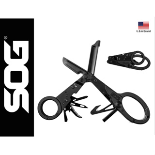美國SOG特偵組11用多功能求生剪刀醫療剪刀PARASHEARS附收納套【SOG231250143】