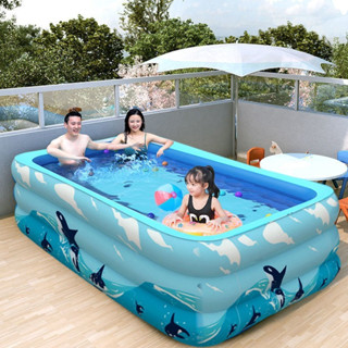 Babyplay 兒童泳池 充氣遊泳池 兒童遊泳池 泳池 遊泳池 兒童家用泳池 小孩子玩具3-6-10歲加厚寶寶洗澡桶戶