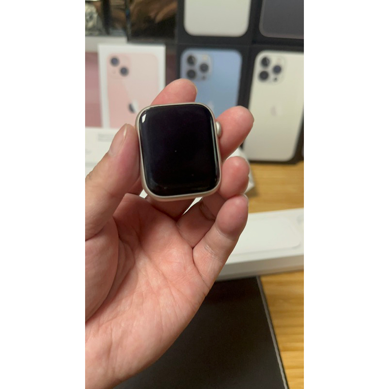 達米先生 Apple Watch S8 45mm GPS 星光色 二手 中古 分期 月付1399 學生 小資 打工 外送