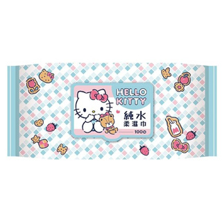 Hello Kitty 超純水柔濕巾(加蓋100抽)【小三美日】三麗鷗授權 D503793