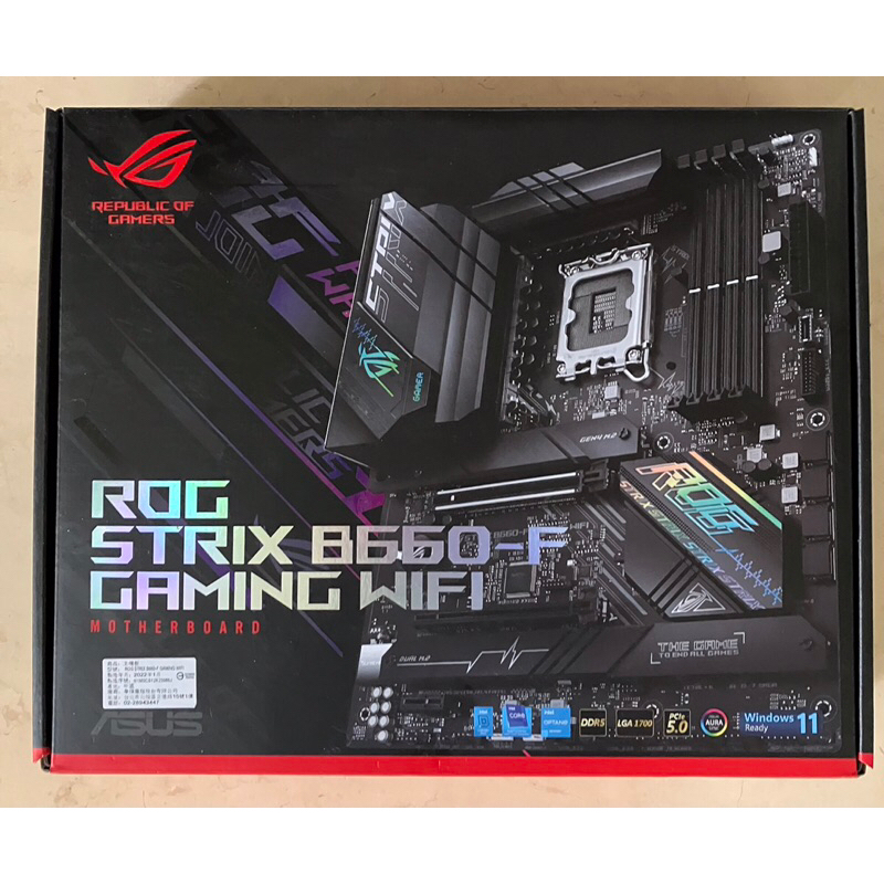 国内初の直営店 【未使用】ASUS ROG STRIX B660-F GAMING WIFI PC