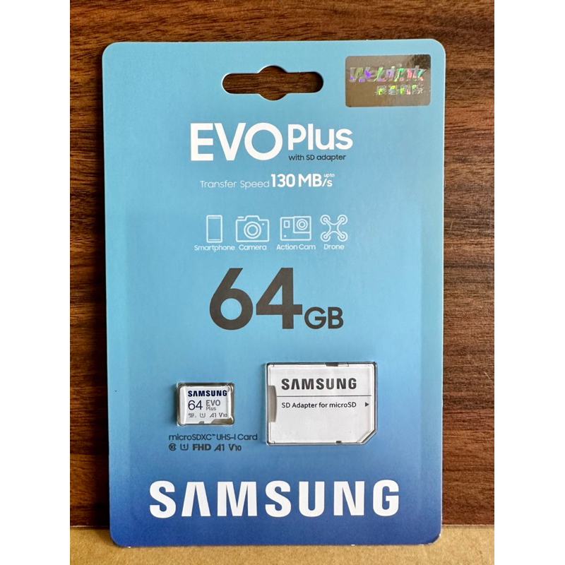 三星 SAMSUNG 64G EVO Plus micro SDXC U3 UHS-I Card 記憶卡