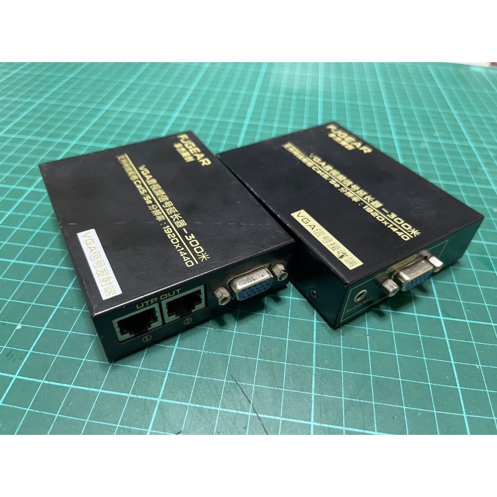 VGA延伸器 VGA延長器 VGA轉RJ45 VGA訊號延長器 D-Sub影像延伸器 VGA&amp;Audio 影像附音源