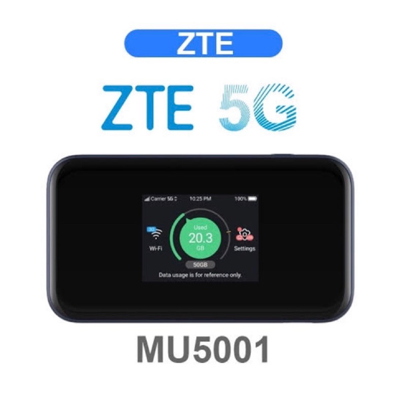 給指定客人下單處！勿下單！中興 ZTE 觸控螢幕 MU5002 5G 分享器（二手）