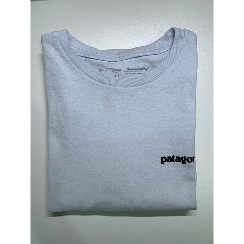 Patagonia P-6 Logo Responsibili-Tee 短袖t shirt 白色 M號