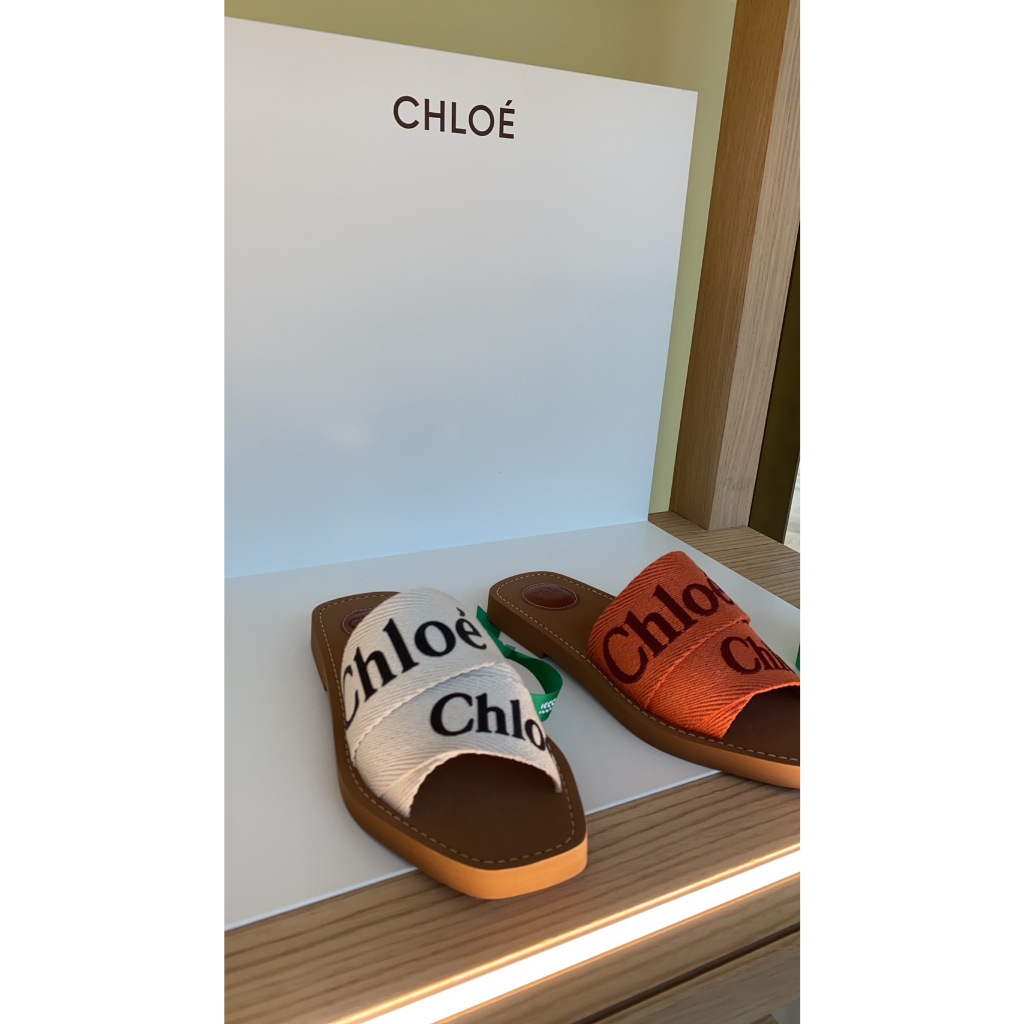 Chloe 拖鞋 白色/橘色 $1xxxx size 缺 不帶盒
