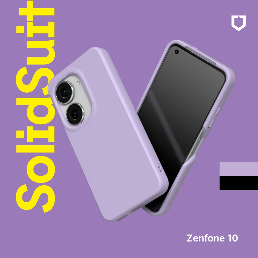 犀牛盾 適用ASUS Zenfone 10 SolidSuit 經典款/碳纖維紋路 防摔背蓋手機殼-華碩官方授權開發