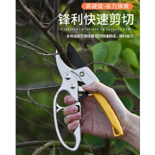 省力果樹修枝剪刀分段式專業園藝修剪樹枝園林修花枝剪粗枝剪子SK5鋼