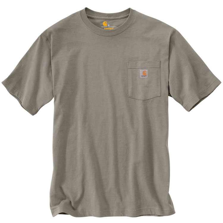 CARHARTT 美版 K87 DES POCKET TEE 6.75oz 重磅口袋 短T (DES卡其沙色) 化學原宿