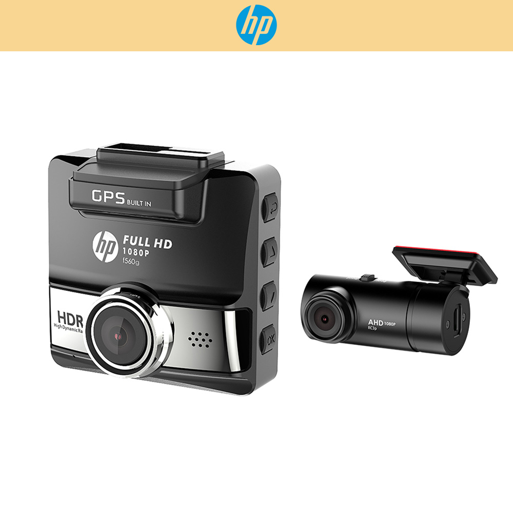 【HP惠普】前後雙鏡 HDR GPS測速行車記錄器 f560g kit