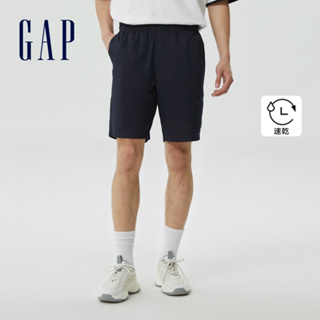 Gap 男裝 抽繩鬆緊短褲-海軍藍(620346)