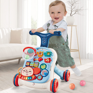 嬰兒多功能防側翻滑行車助步平衡車二合一多功能 寶寶手推車玩具