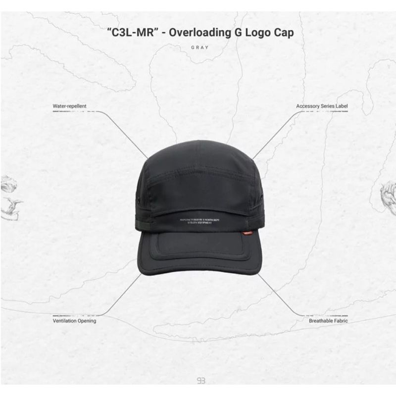 Goopi “C3L-MR” - Overloading G Logo Cap - Gray