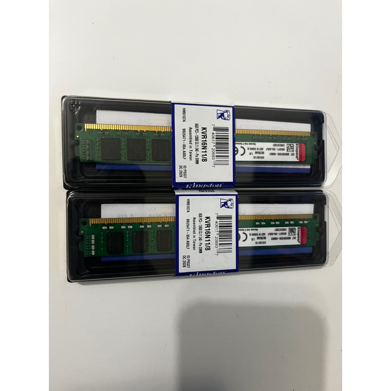 Kingston 金士頓 8GB DDR3 1600 桌上型記憶體 RAM (KVR16LN11/8)(全新)