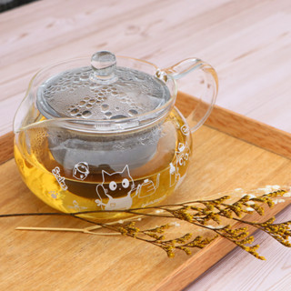 【日本HARIO】黃阿瑪丸形茶壺450ml《WUZ屋子》玻璃 茶壺 聯名款 耐熱玻璃 茶具